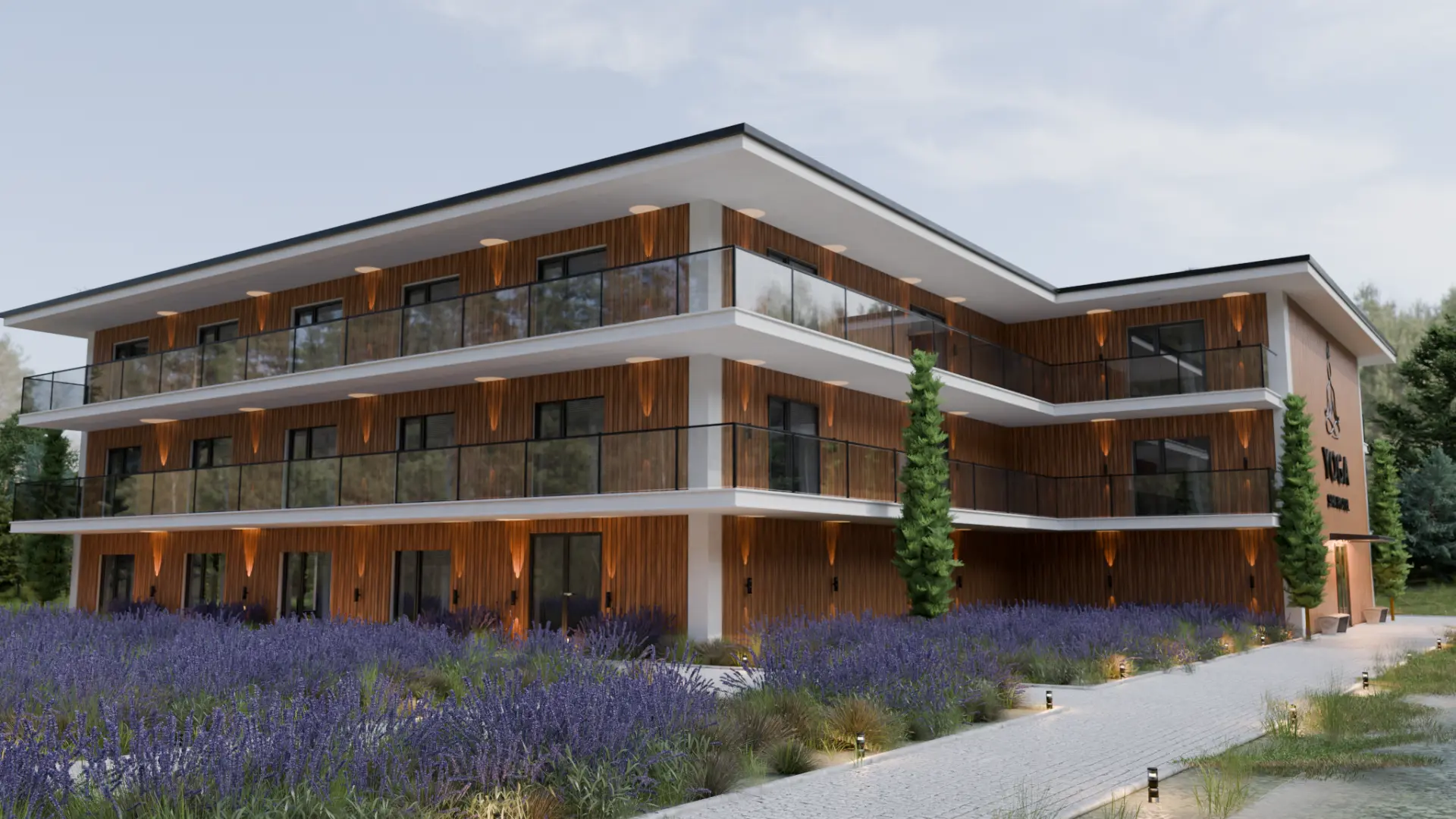 Silberberger Chaussee — Rendering Frontansicht
